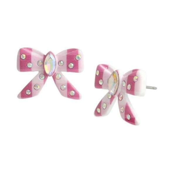 Betsey Johnson Bow Stud Earrings - Picture 4 of 4